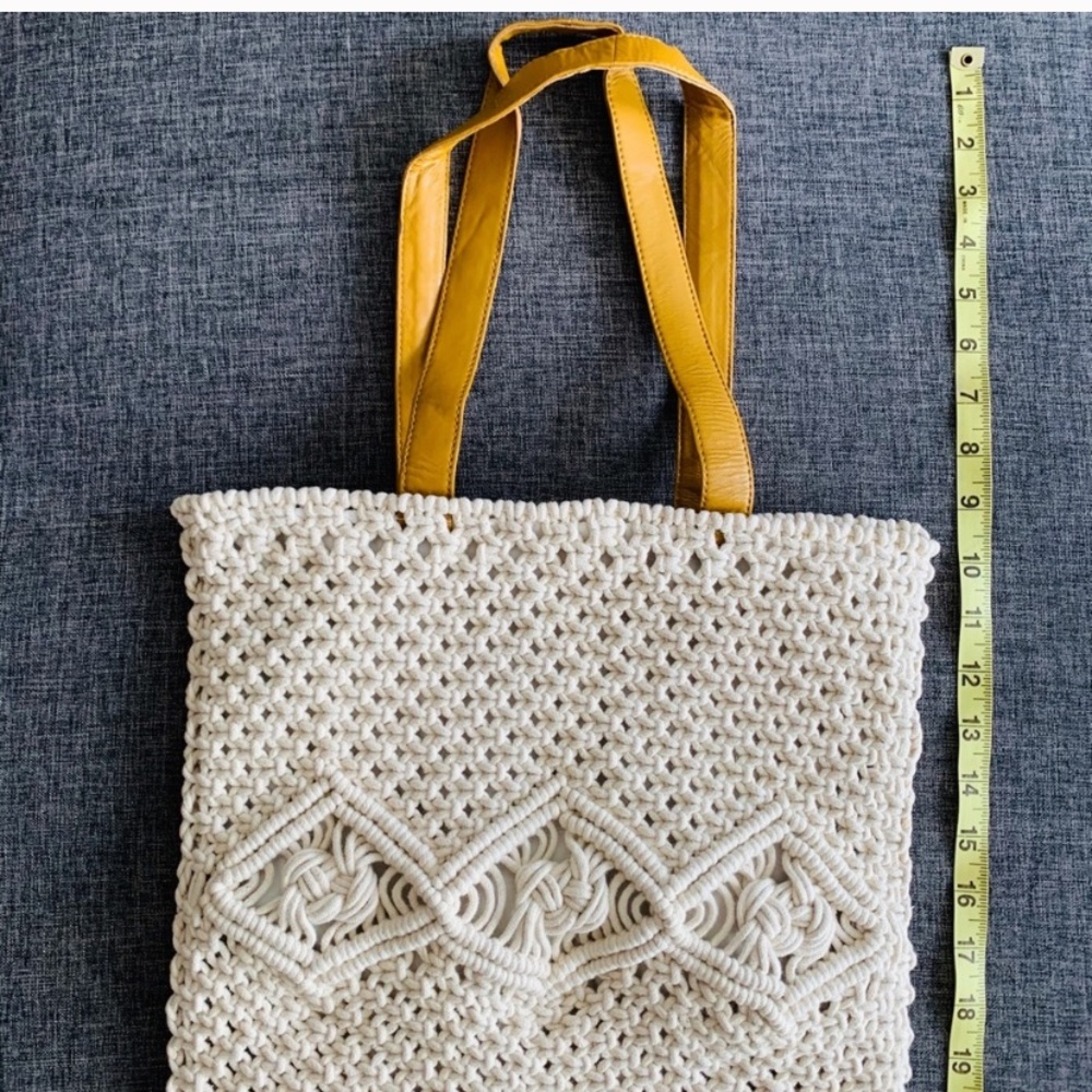 NEW Macrame Spring Shoulder Shopper Bag - Picture 15 of 16